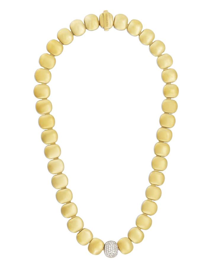 18k Two-tone Gold & Diamond Station Necklace