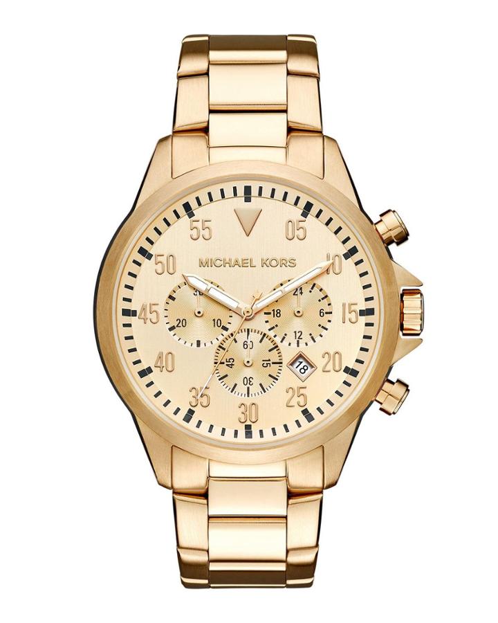 Men's 45mm Gage Chronograph Bracelet Watch, Golden