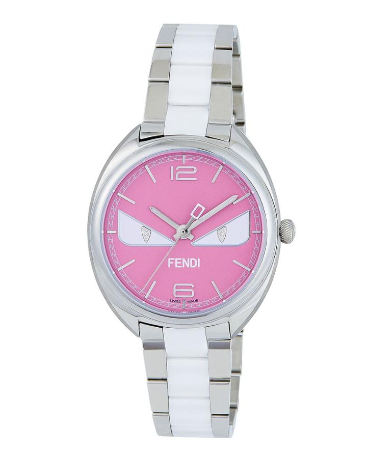 34mm Momento Bug Watch W/ Diamonds, Pink