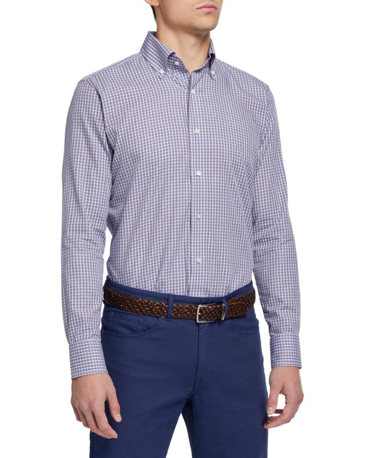 Men's Grid-pattern