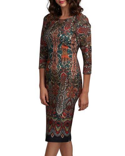 Graphic-print 3/4-sleeve