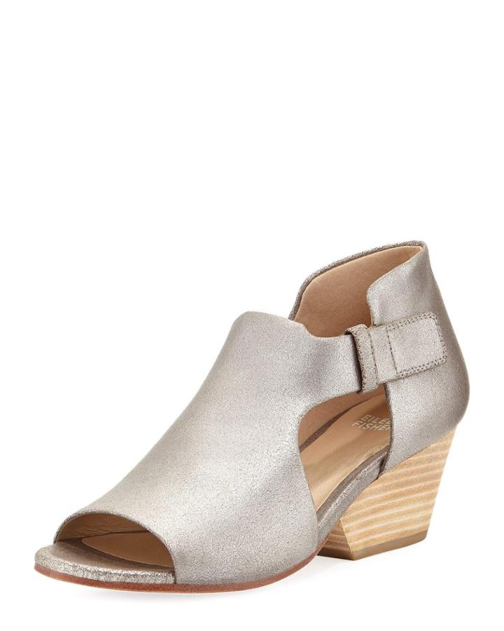 Iris Metallic Suede Bootie