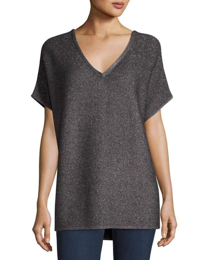 Cashmere V-neck Top