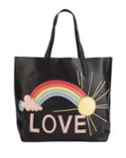 Rainbow With Love Printed Tote Bag