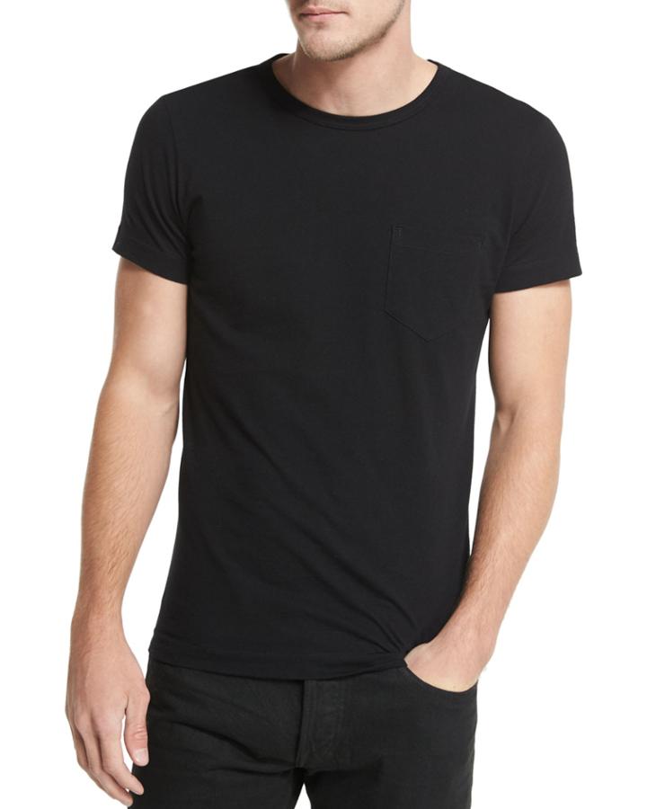 Crewneck Short-sleeve T-shirt, Black