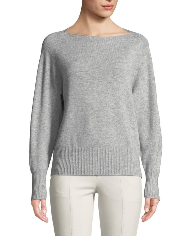 Lightweight Boat-neck Pullover