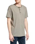 Men's Geoff Slub Three-button Henley T-shirt