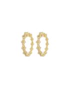 18k Provence Diamond Quad Hoop Earrings