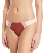 Tricolor Hipster Bikini Bottom W/ Colorblock Front