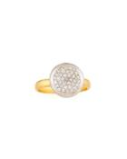 Delicate Round Diamond Pav&eacute; Ring,