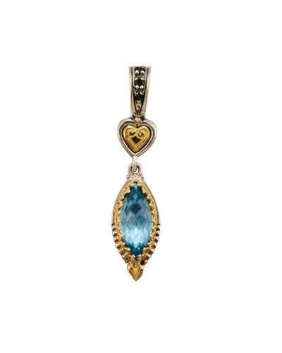 Amphitrite Marquise Topaz & Spinel Pendant Enhancer