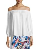 Ayumi Off-the-shoulder Top, White,
