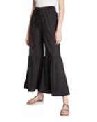 Vacay Beach Linen-blend Flared Pants