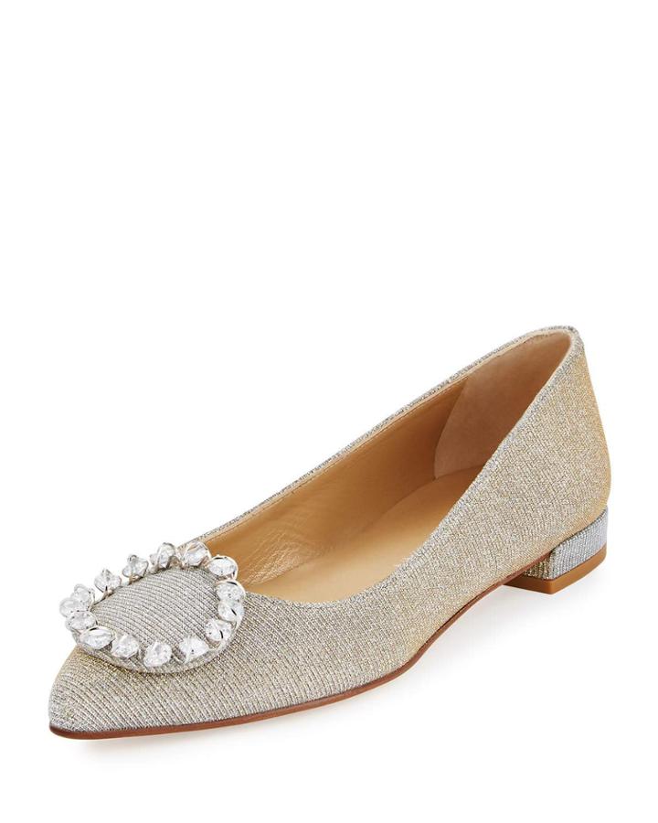 Swirllo Crystal Ballerina Flat,