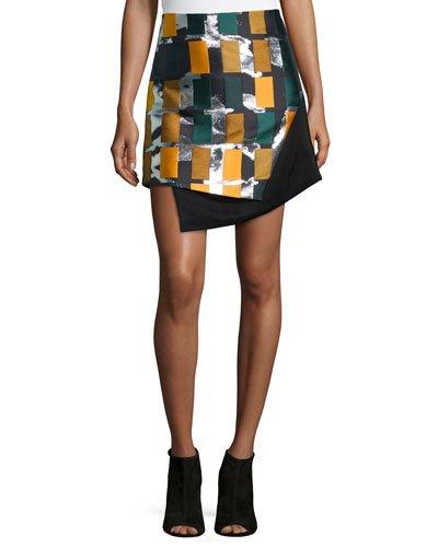 Color Story Jacquard Skirt, Black