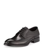 Bruckner Embossed Leather Oxford, Black