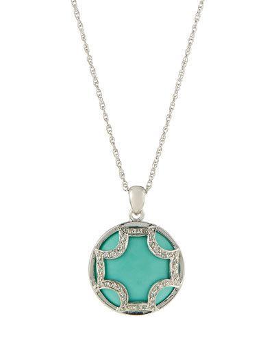 Turquoise Maltese Pendant Necklace
