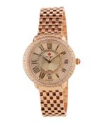 36mm 18k Serein Bracelet Watch W/ Diamonds, Rose
