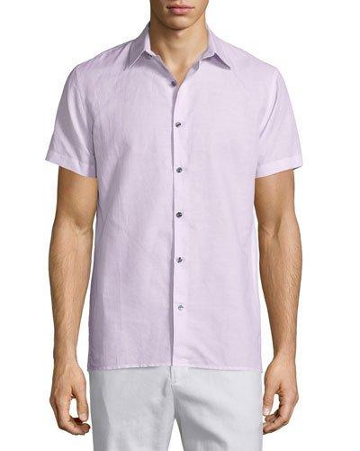 Linen-blend Short-sleeve