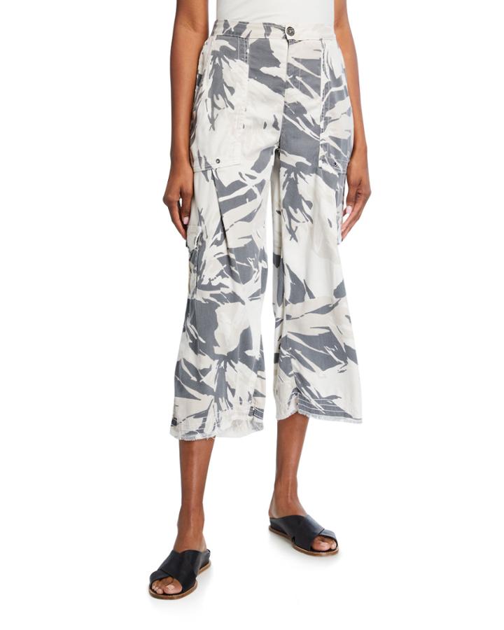 Country Culotte Wide-leg Cropped Pants