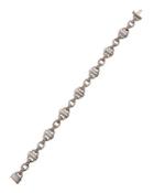 18k Pave Diamond Textured Oval