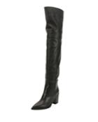 Leather Western Over-the-knee Boots