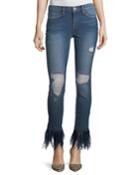 Le Skinny De Jeanne Feather Hem Jeans