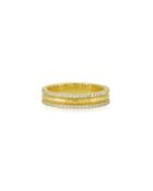 Small Chadni Hammered Band Ring With Diamonds