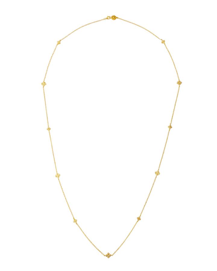 Maltese Station Long Wrap Necklace