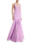 Sleeveless V-neck Tulip Gown, Tulip