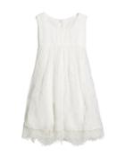 Lace Empire-waist Sleeveless Dress,