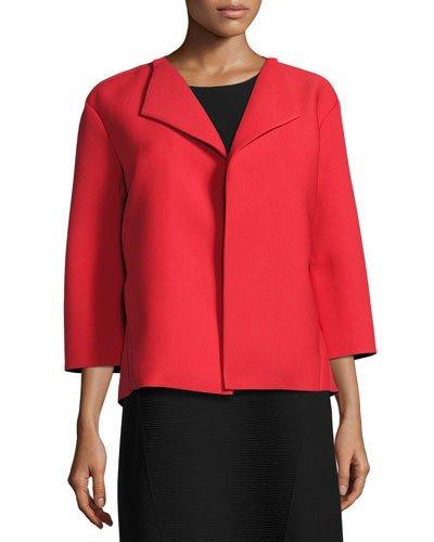 3/4-sleeve Mariska Topper, Red