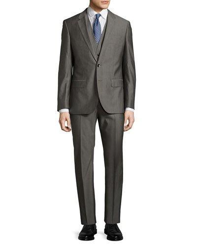 Genesis Slim-fit Two-piece Suit, Dark Gray