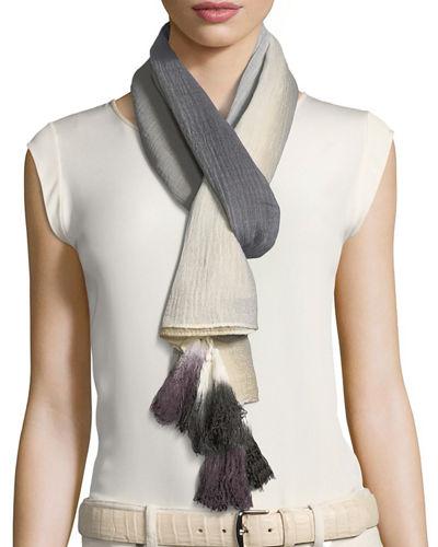 Ombr&eacute; Wrap With Tassels