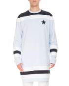Contrast-detail Long-sleeve Baseball T-shirt
