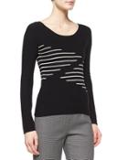 Cashmere-blend Zigzag Knit Top