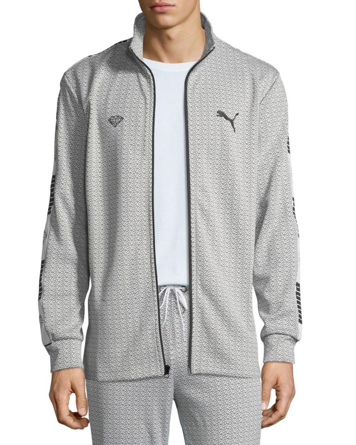 Men's Puma X Diamond Track Jacket, White