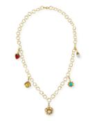 24k Gold-plated Chain Necklace With Detachable Charms