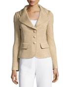 Chevron-knit Blazer,