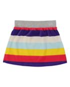Striped Velour Skirt,