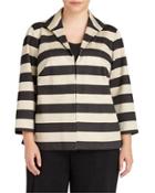 Bellene Stripe-print Jacket, Black,