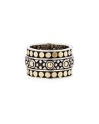 Jaisalmer Dot Gold/silver Band Ring,
