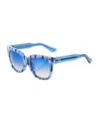Square Acetate Striped