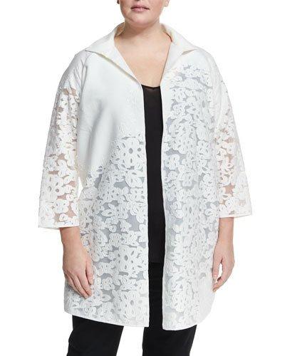 Mirella Floral-burnout Jacket,