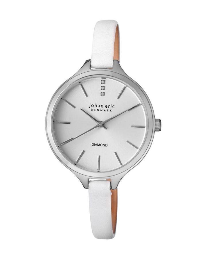 Herlev Slim Quartz Diamond White Leather