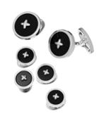 Classic Button Onyx Cufflinks &