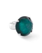 Rock Candy Large Stone Ring In Kelly Doublet