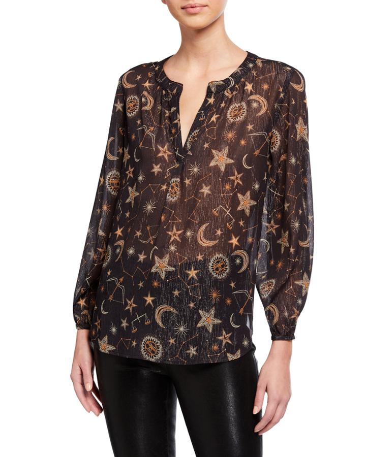 Stephanie Sheer Metallic Astrological