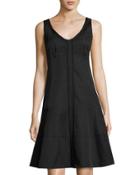 Factory Frock Lace-trim Dress, Black