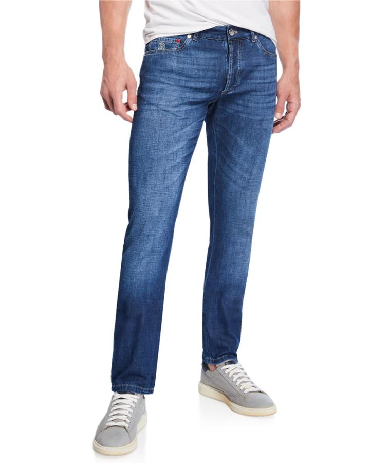 Men's Lightweight Slim-fit Denim Jeans